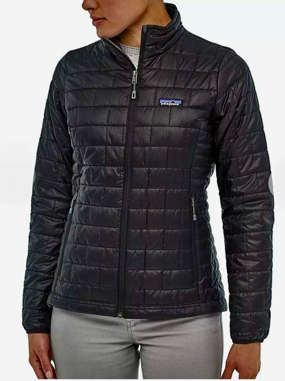 Patagonia Women’s Black Nanopuff Quilted Insulated Jacket Sz Small